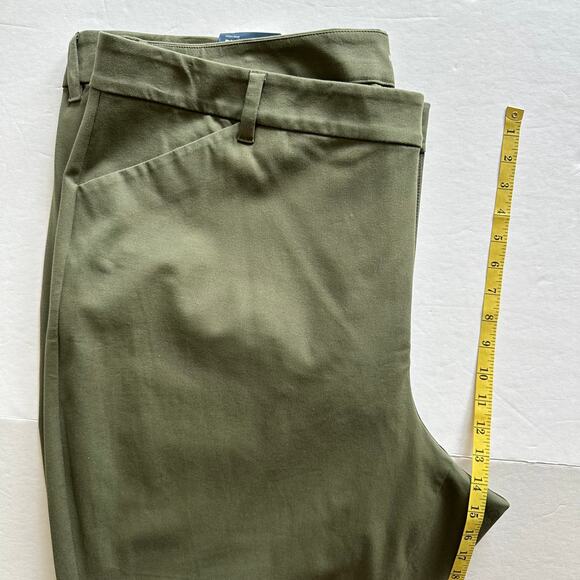 NEW Old Navy Pants High Rise Pixie Ankle Secret Smooth Pockets Olive Women's 26 - Picture 11 of 12